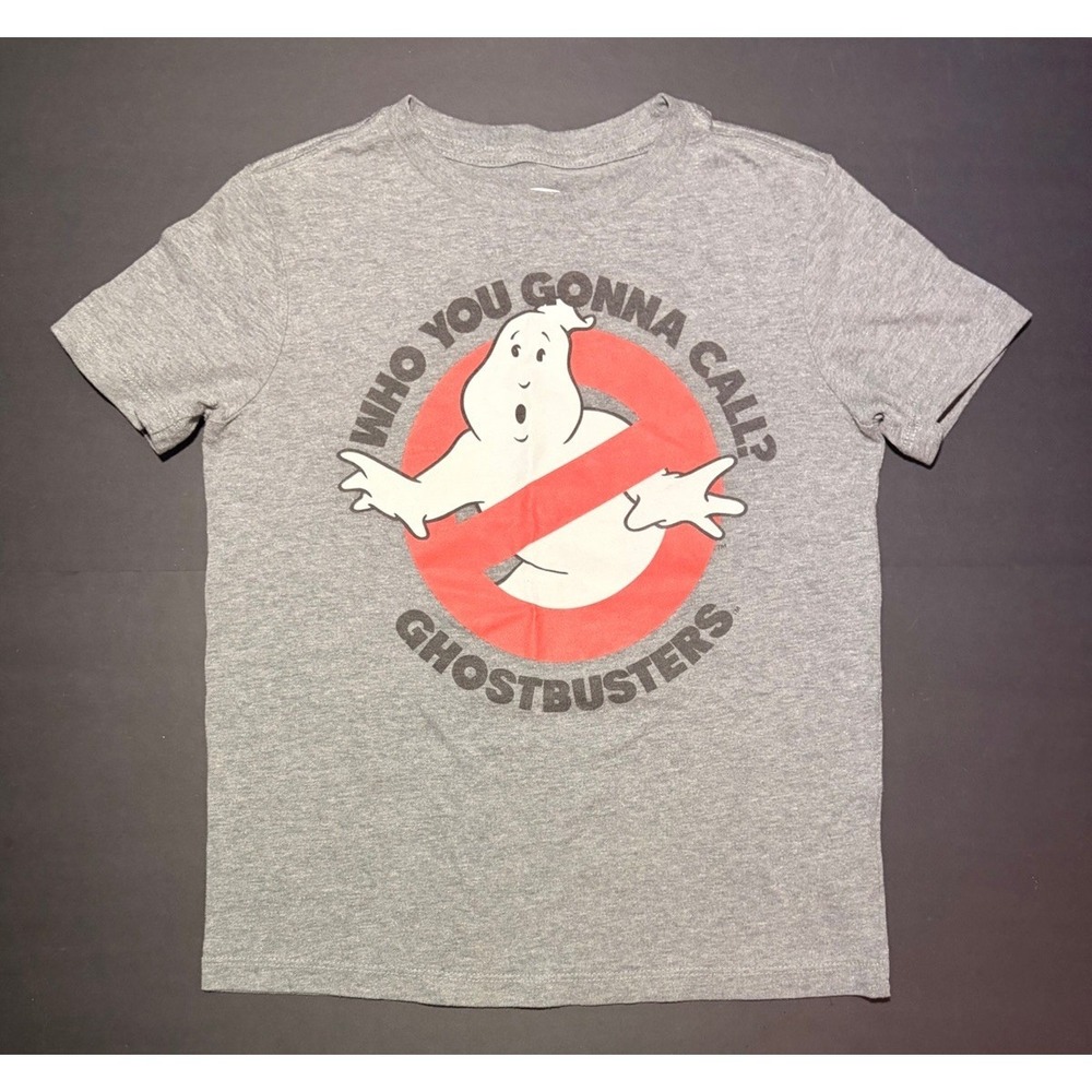 Old Navy Ghostbusters Tee T-Shirt Collectible Boys Size S (6-7) Gray Unisex 2018